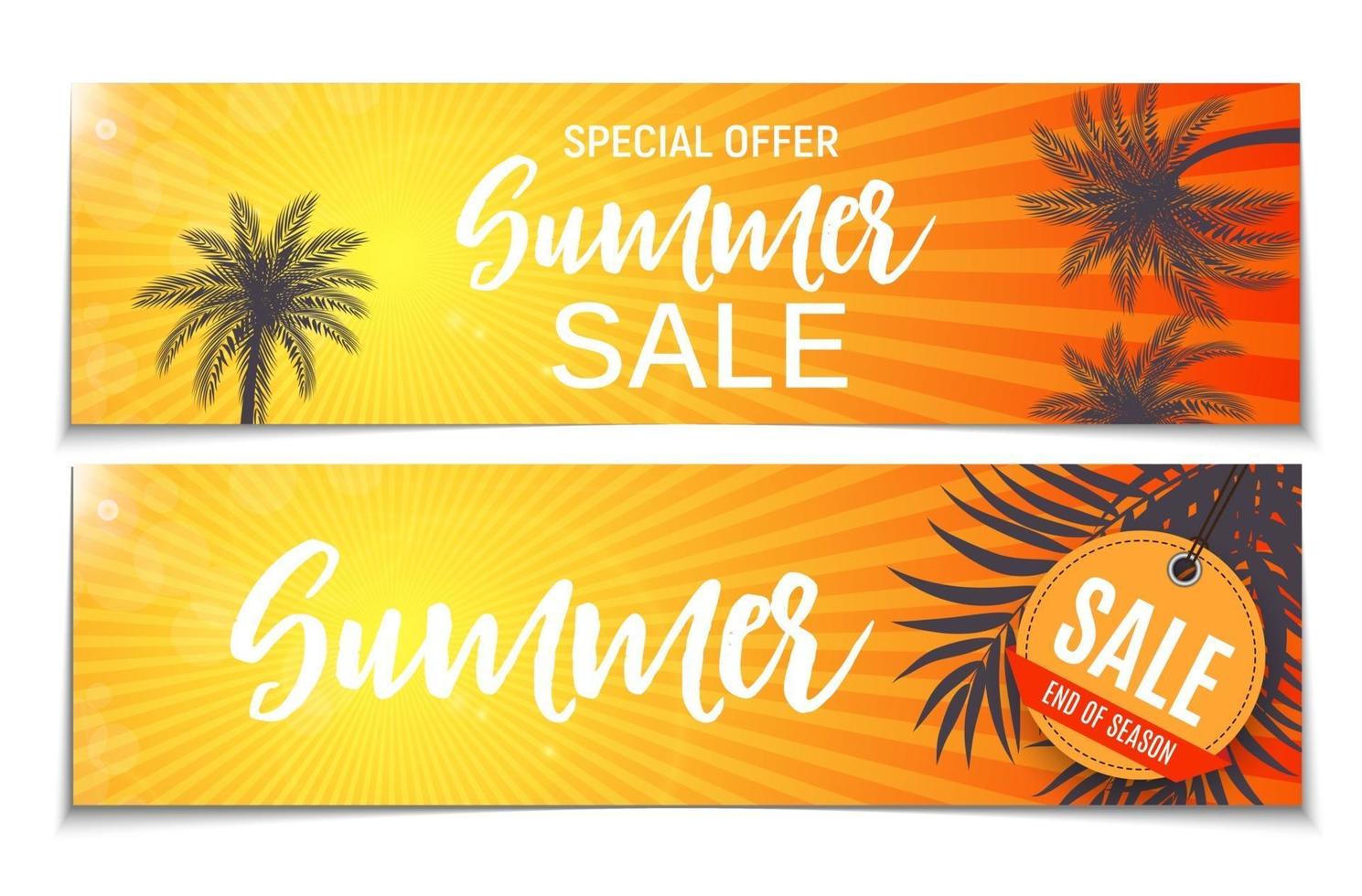 Abstract Summer Sale Background vector