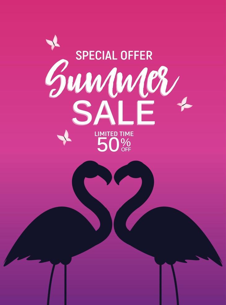 Abstract Summer Sale Background vector