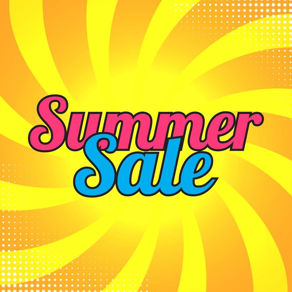 Abstract Summer Sale Background vector