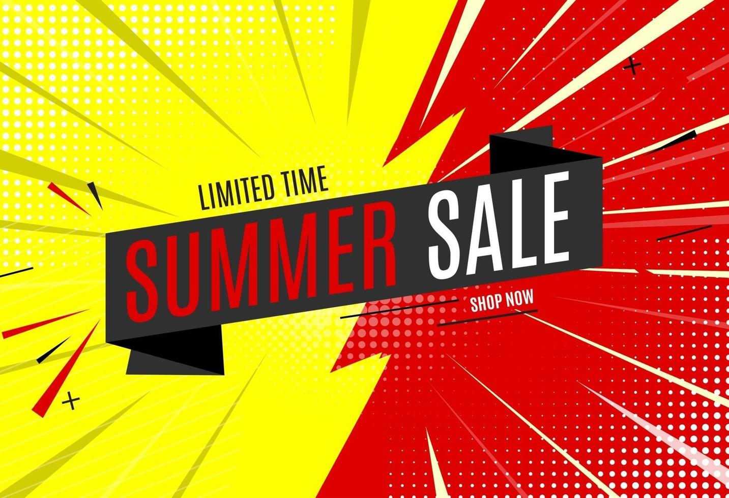 Abstract Summer Sale Background vector