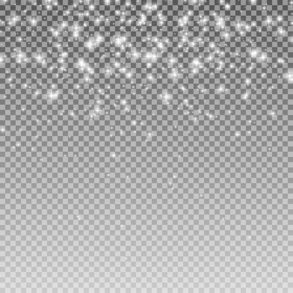 Sparks glitter, special light effect. Realistic for Your Design vector