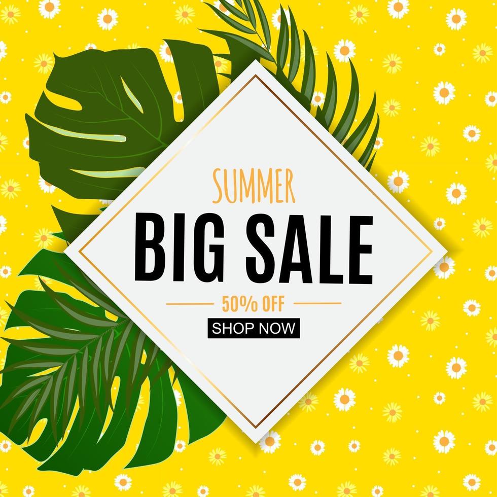 Abstract Summer Sale Background vector