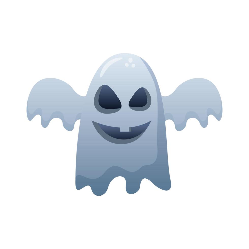 icono degradado de estilo fantasma de halloween vector