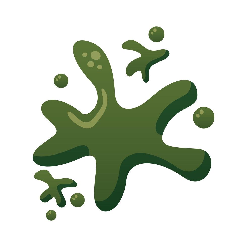 green phlegm halloween degradient style icon vector