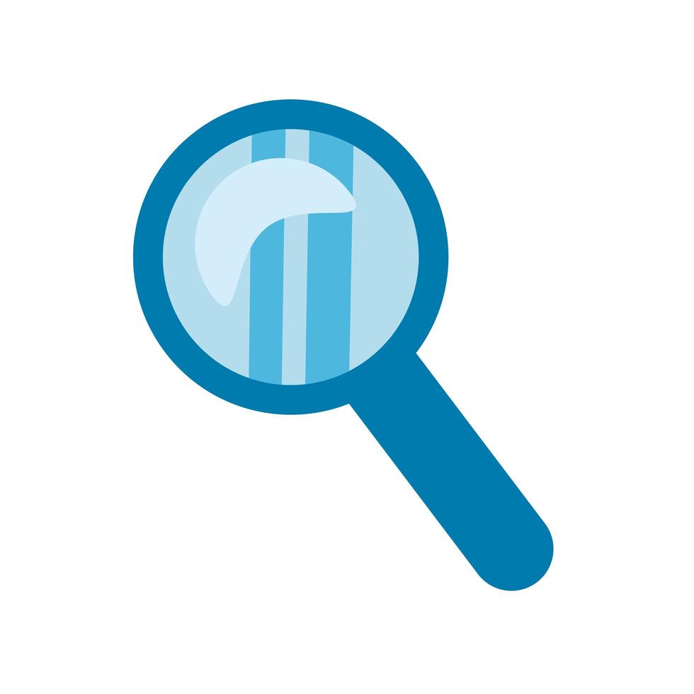 search magnifying glass flat style icon vector