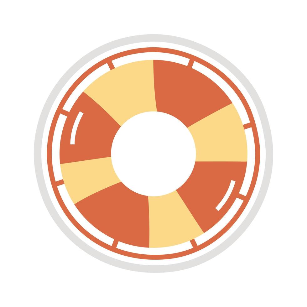 sticker float flat style icon vector