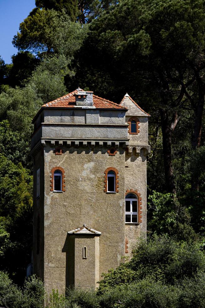 Portofino, Italy, 2021 - Old tower on a hill photo
