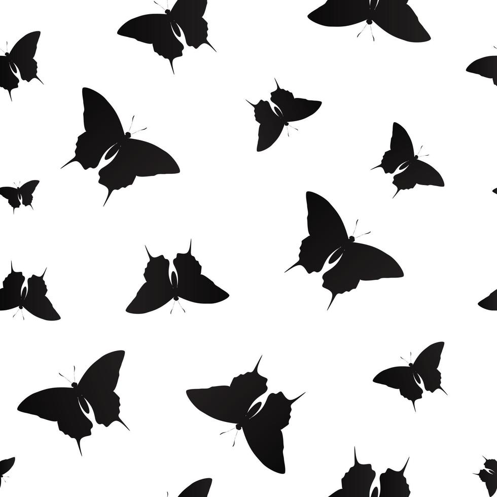 Butterfly Seamless Pattern Background Vector Illustration