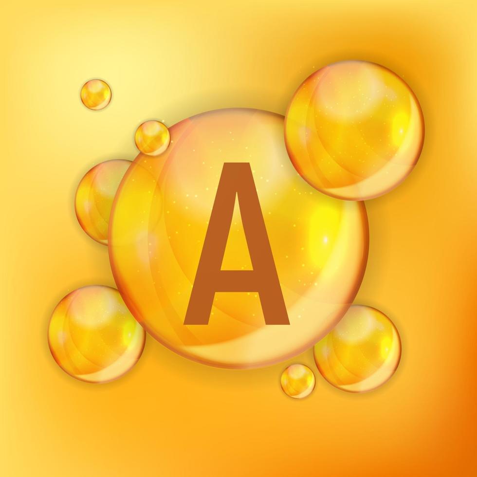 Vitamin A Icon Antioxidant vector