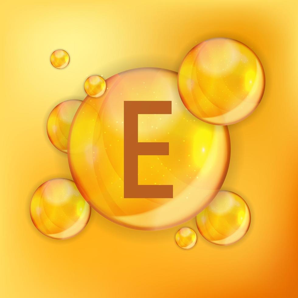 Vitamin E Icon Antioxidant vector