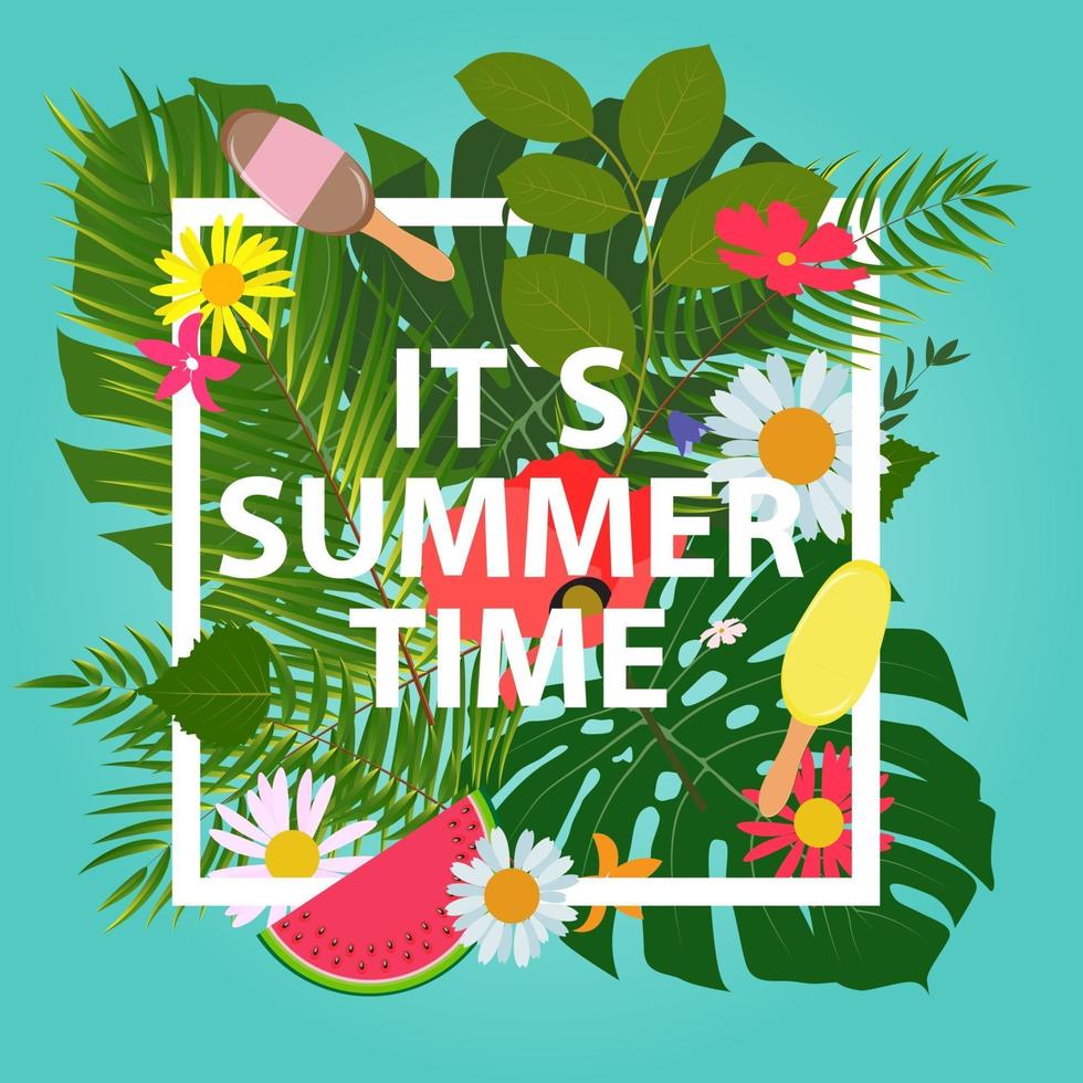 Summer Abstract Background Vector Illustration