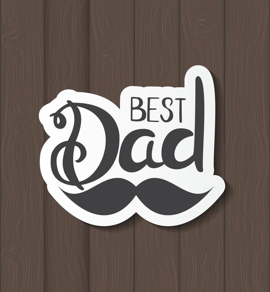 fondo del día del padre mejor papá vector