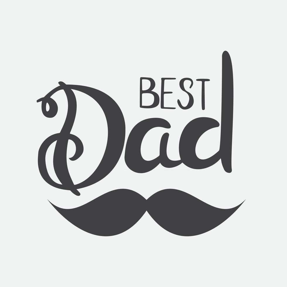 Fathers Day Background Best Dad vector