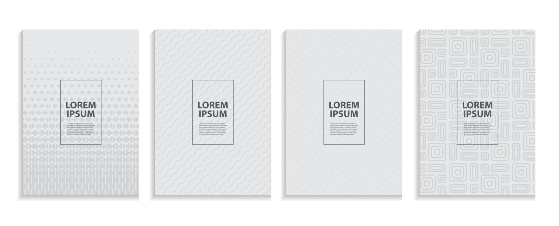 Simple Minimal Covers Template Design Future Geometric Pattern vector