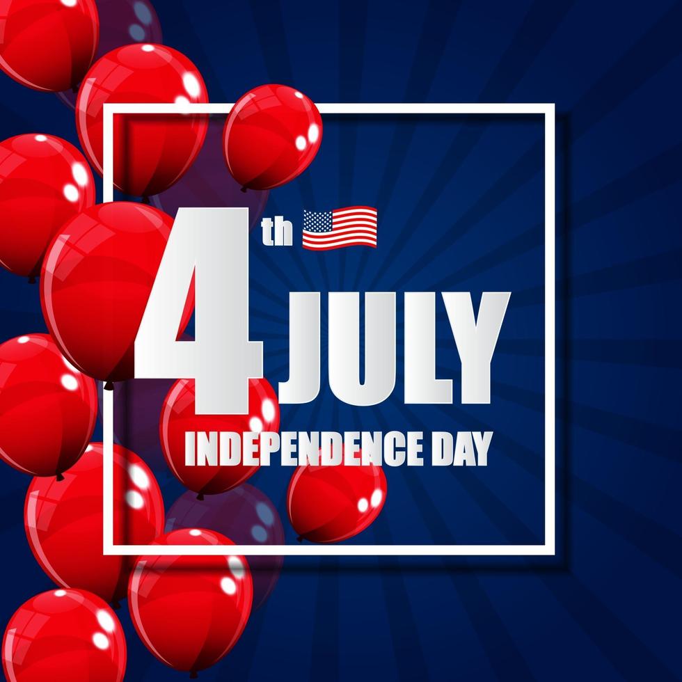 Independence Day in USA Background. Can Be Used as Banner or Poster vector