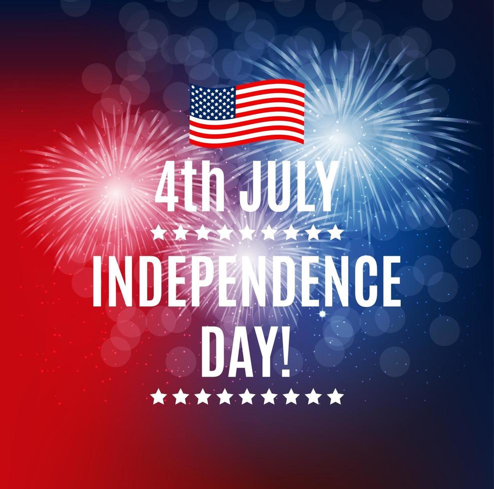 Independence Day in USA Background. Can Be Used as Banner or Poster vector