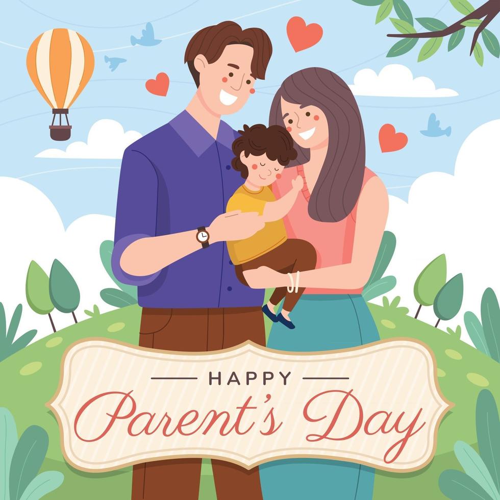 Parents Day Celebration vector