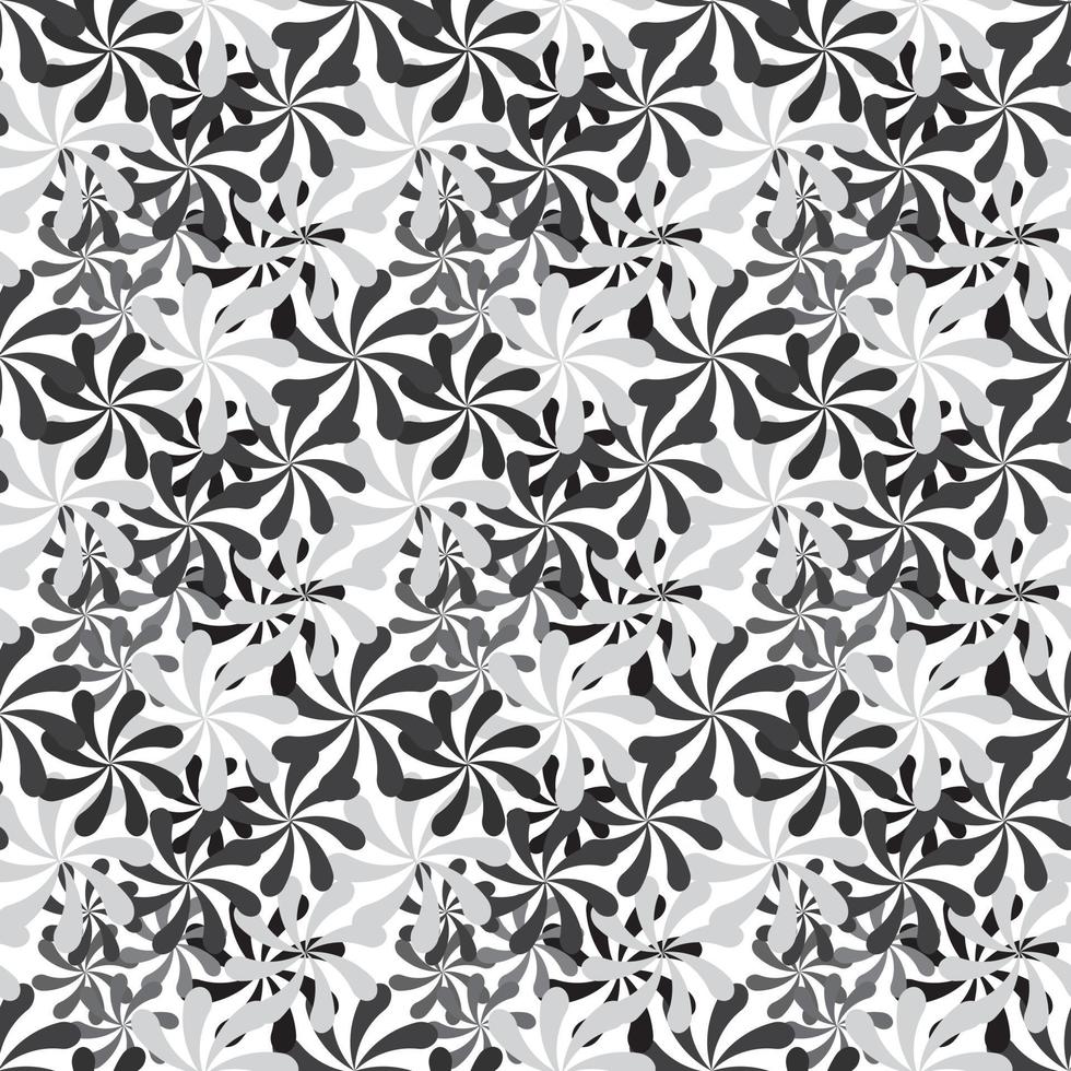 Black and White Abstract Background Seamless Pattern vector