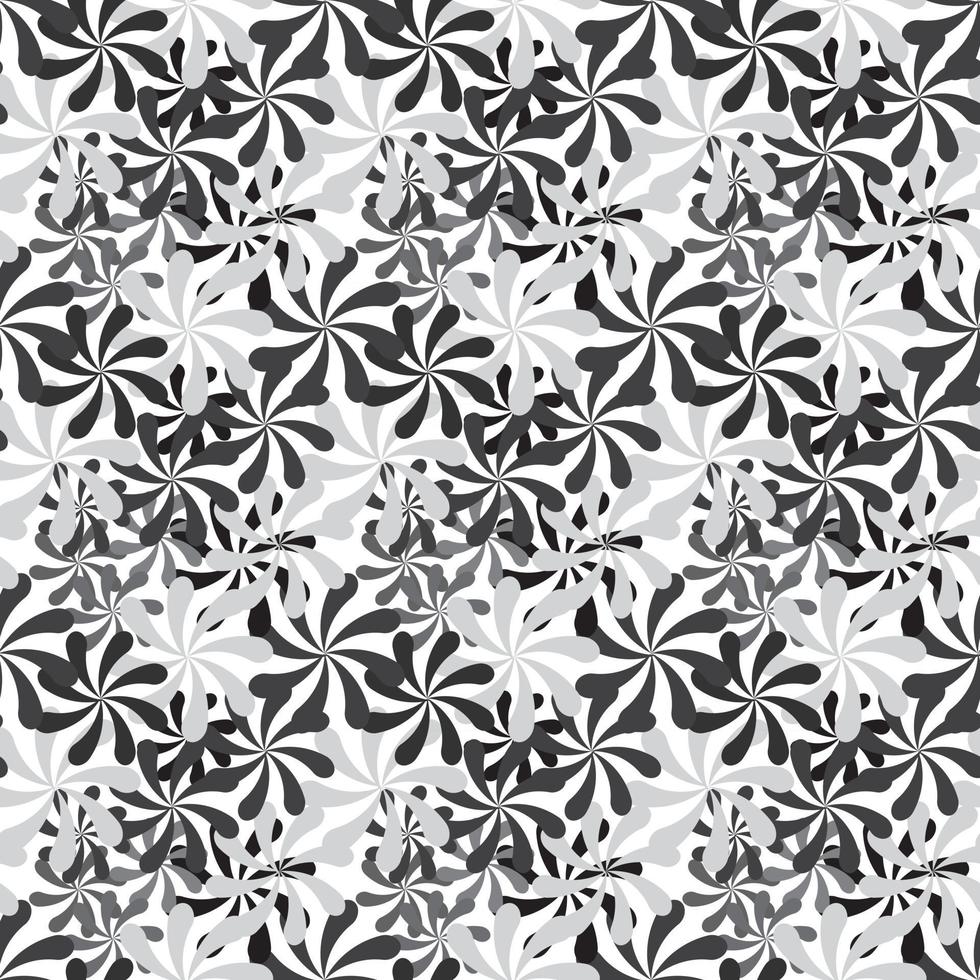 Black and White Abstract Background Seamless Pattern vector