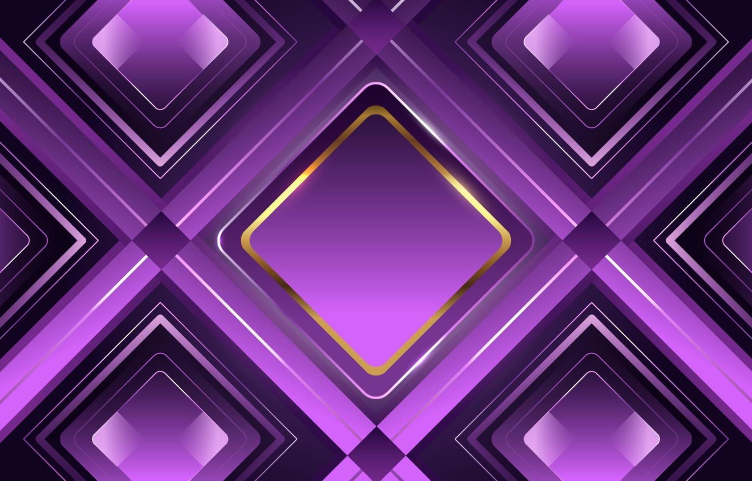 Lavender Golden Luxury Diamond Geometrical Glowing Gradient vector