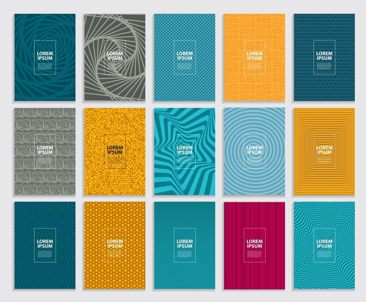 Big Collection Set of Simple Minimal Covers. Business Template Design Geometric Pattern vector