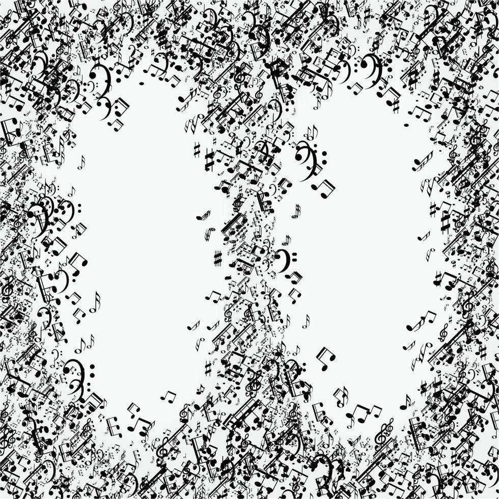 Set of musical notes vector