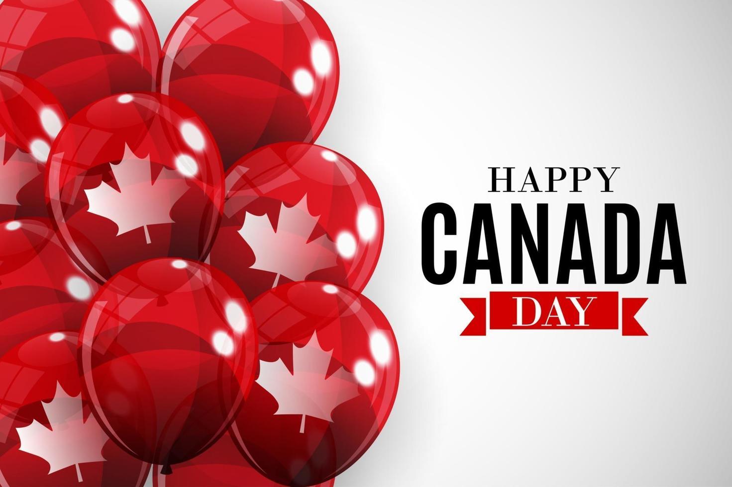 feliz día de canadá fondo tarjeta de felicitación vector