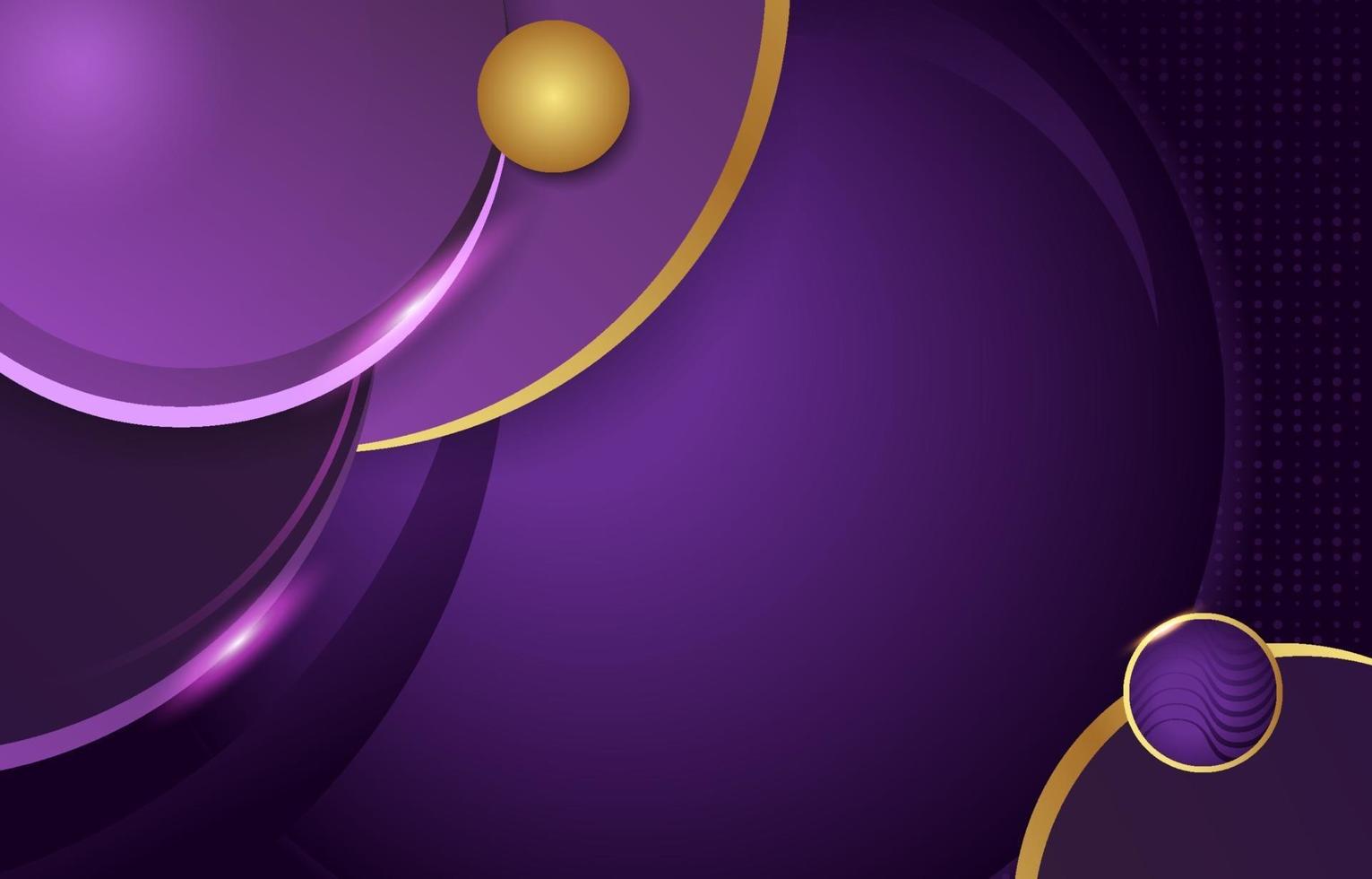 Abstract Circle Lilac Gold Luxury Background vector