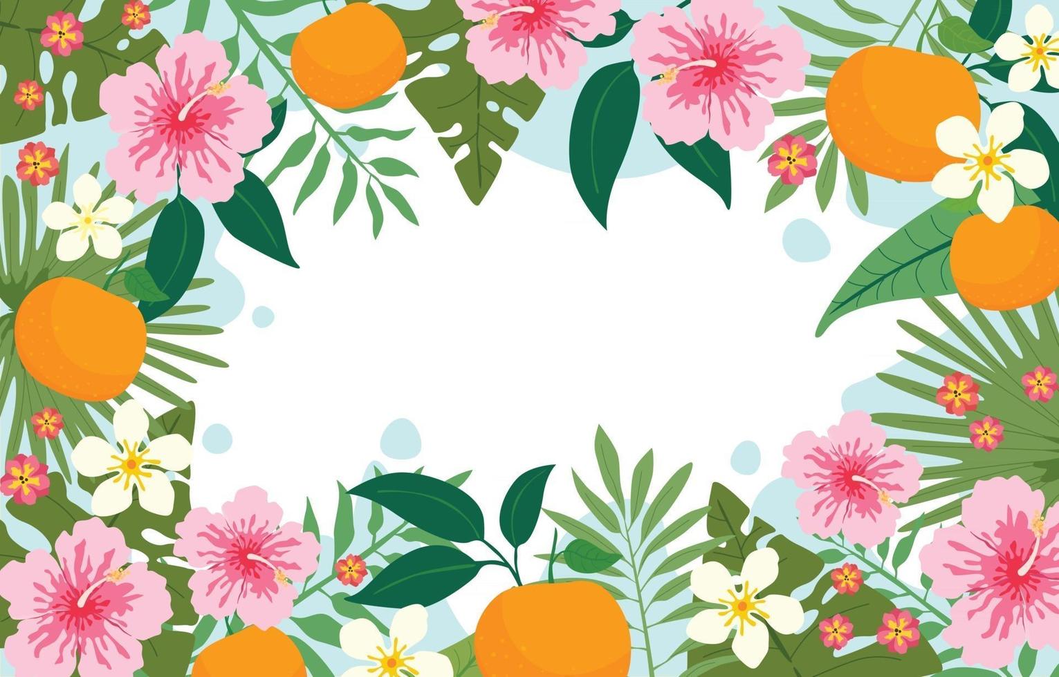 Floral Summer Background vector