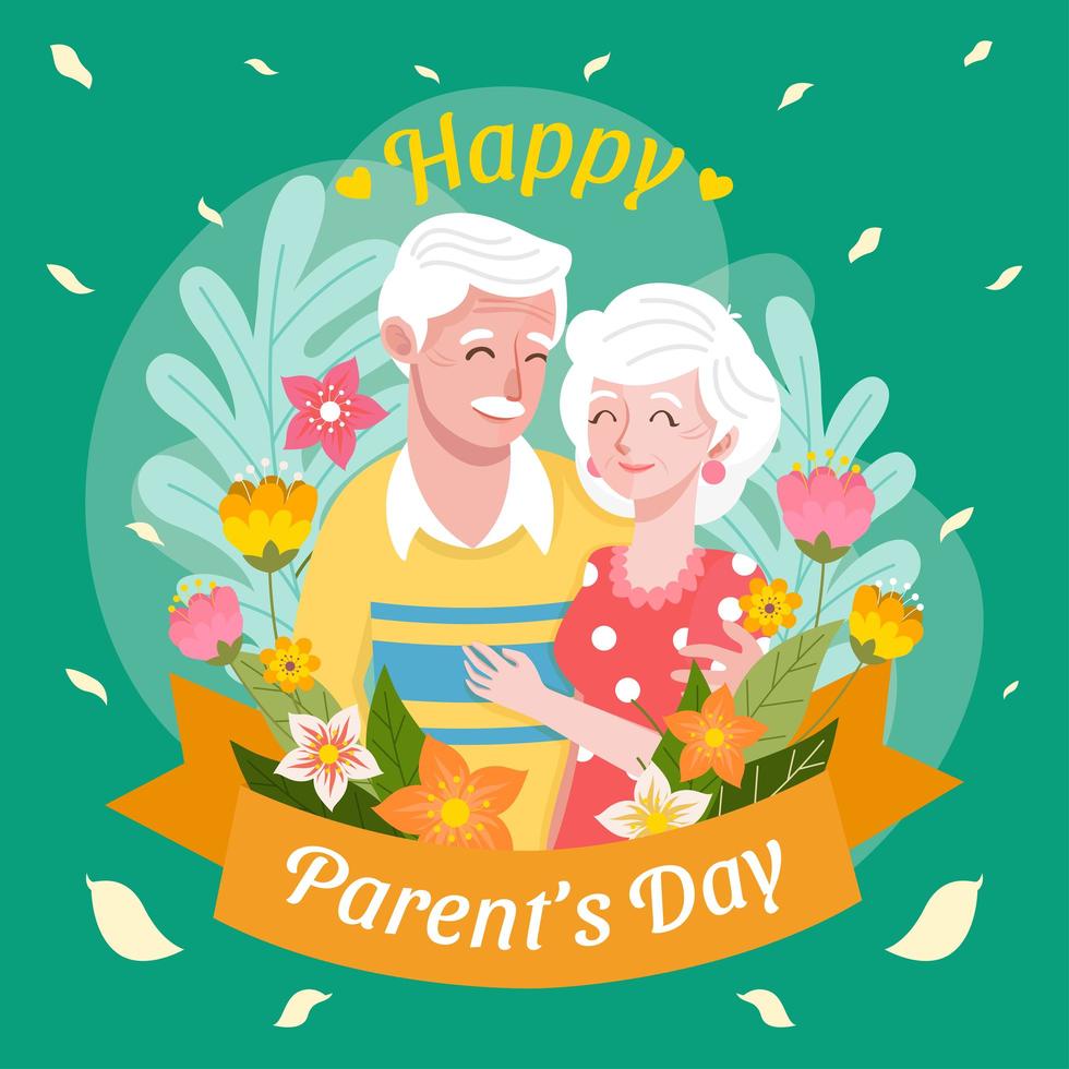 Best Father and Mother Parents Day vector