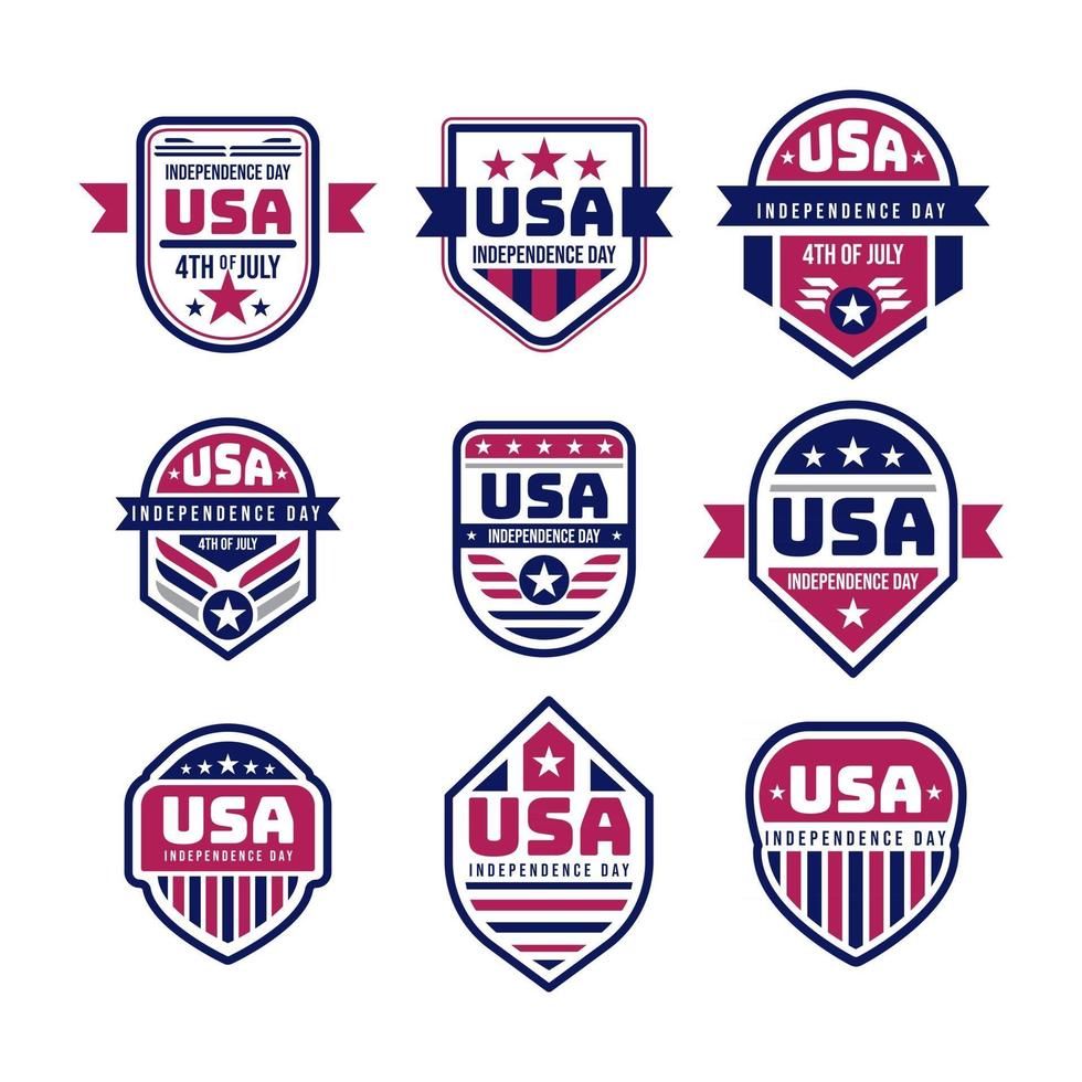 American Independence Day Badge vector