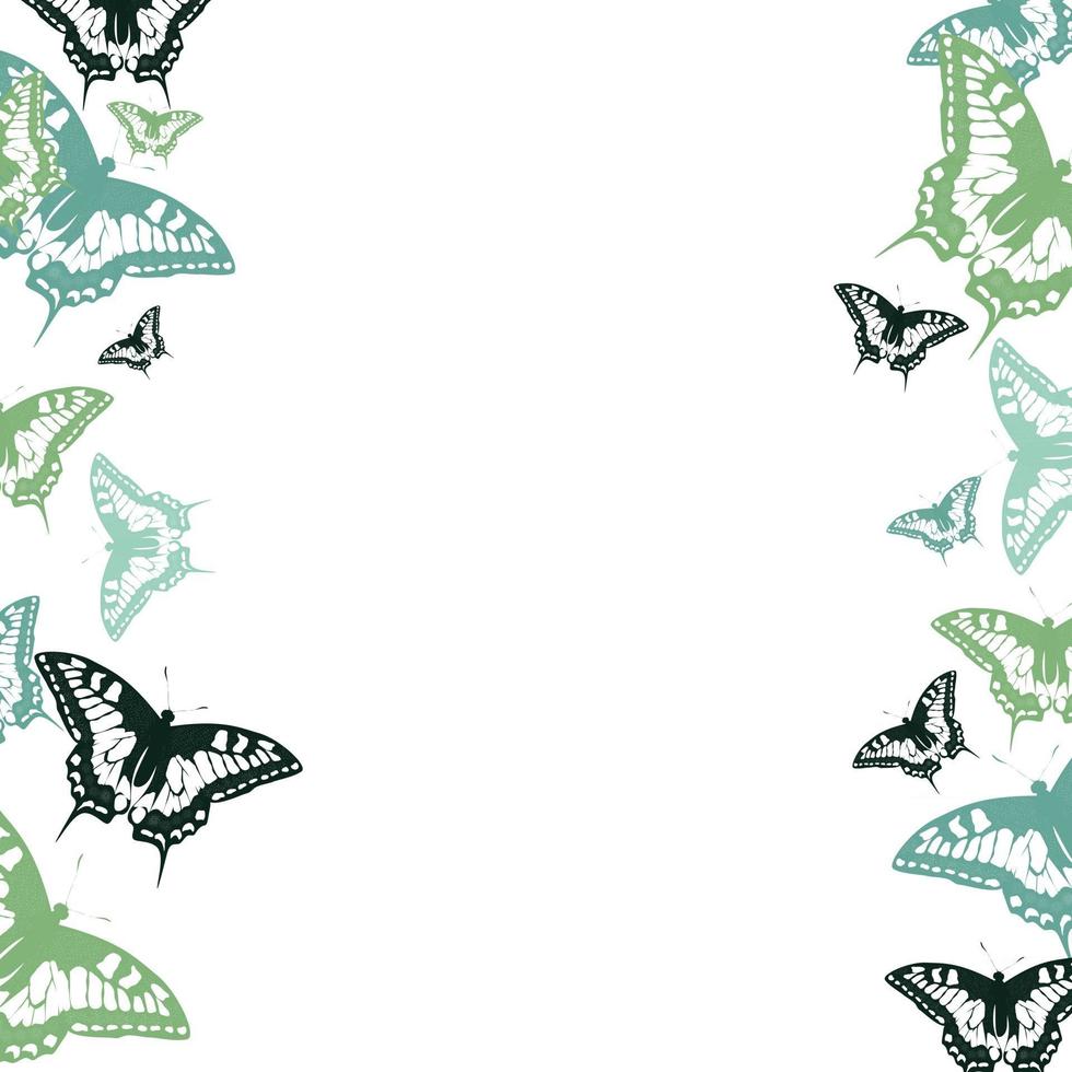 textura de patrón de fondo de mariposa para marco de postal de vacaciones, cumpleaños de cartel de carnaval vector