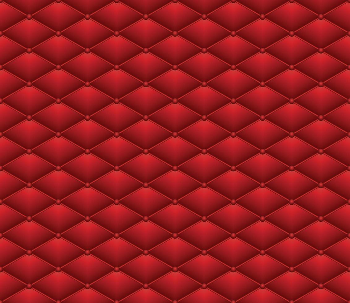 Botón de cuero rojo de patrones sin fisuras ilustración de vector de fondo de lujo abstracto