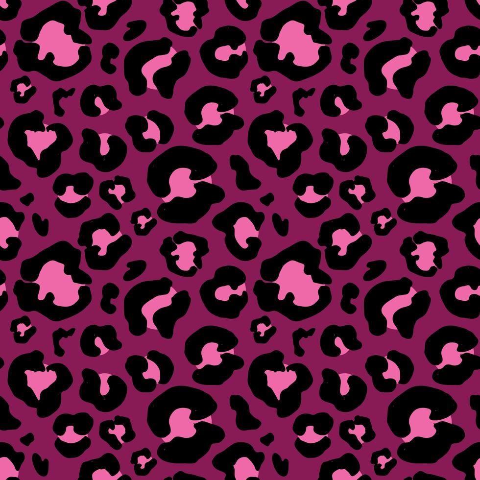 Leopard skin hand drawn. animal print drawing. Seamless Pattern. Vector Illustration.