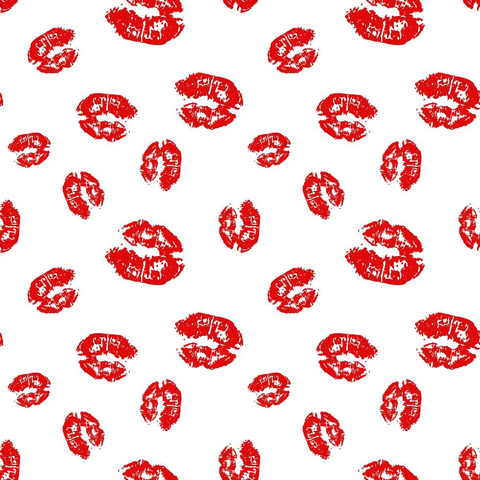 beso, labios de fondo transparente. ilustración vectorial aislado en blanco. vector