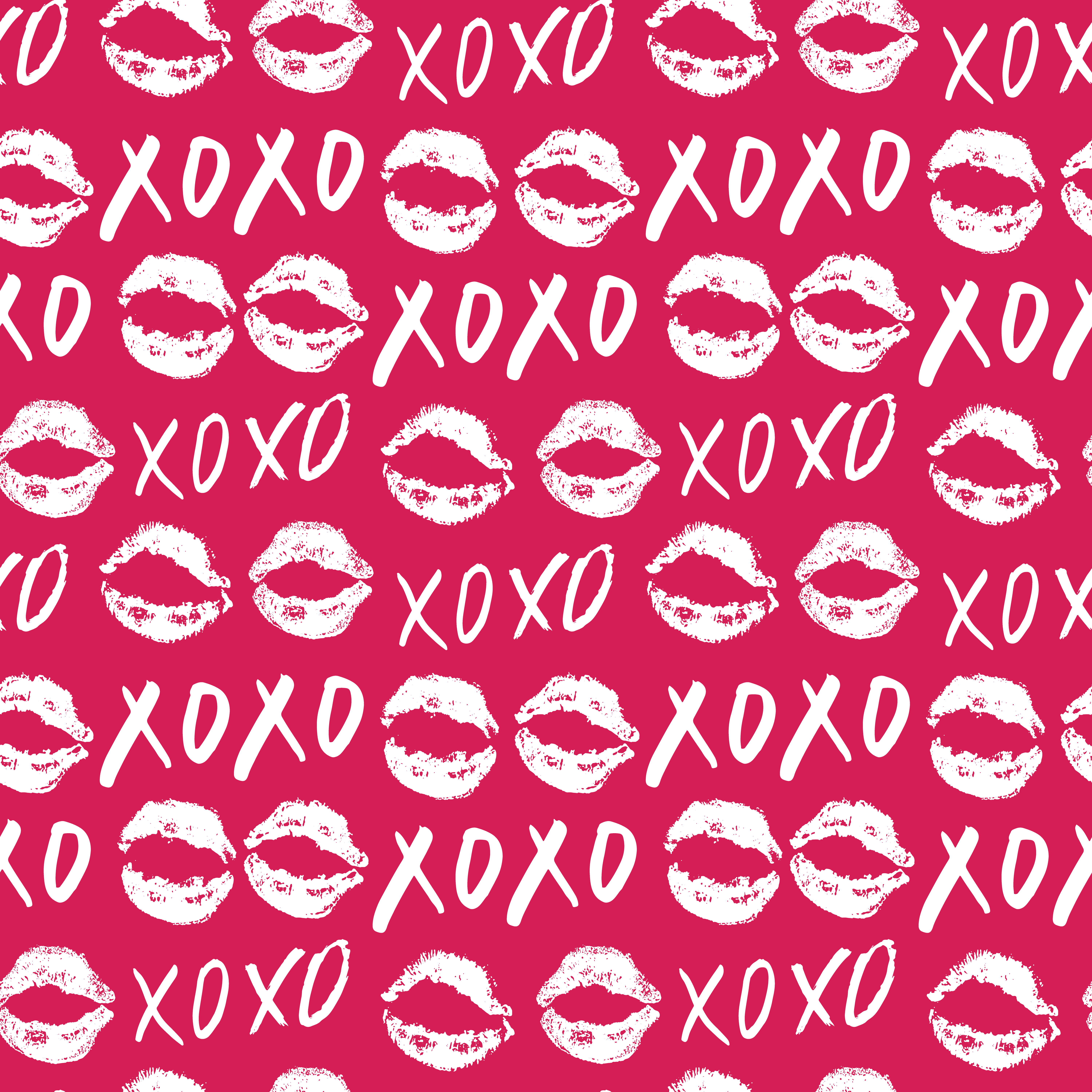 Xoxo Brush Lettering Sign Grunge Calligraphic Hugs And Kisses