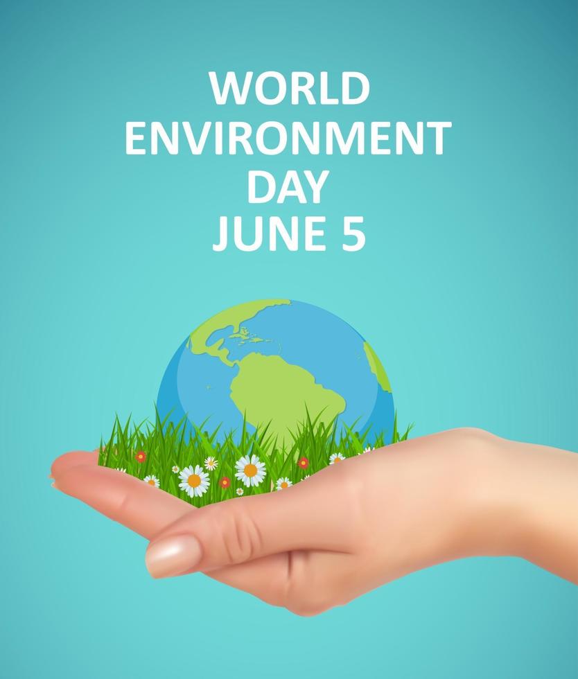 World environment day concept vector