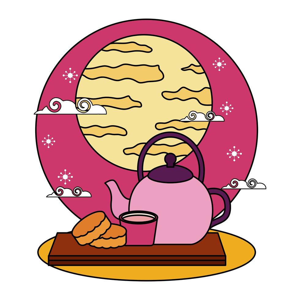 Mid autumn festival vector design