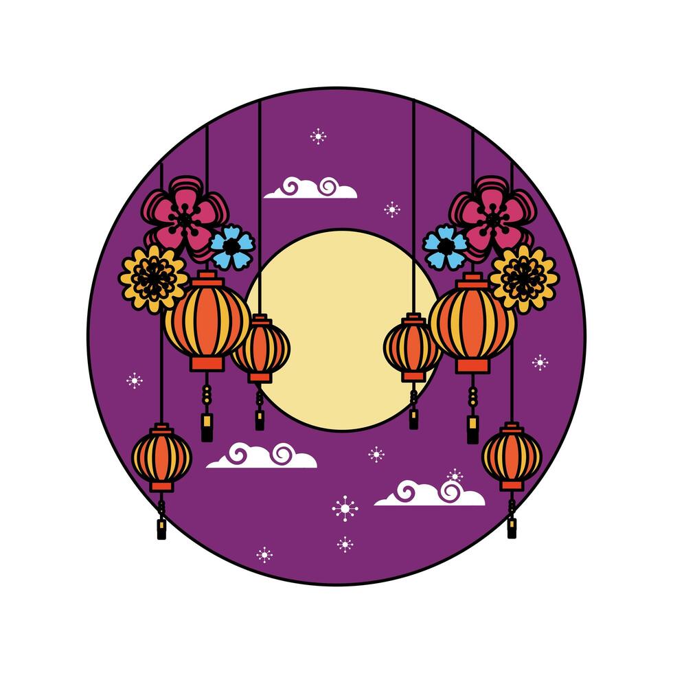 China lantern vector design