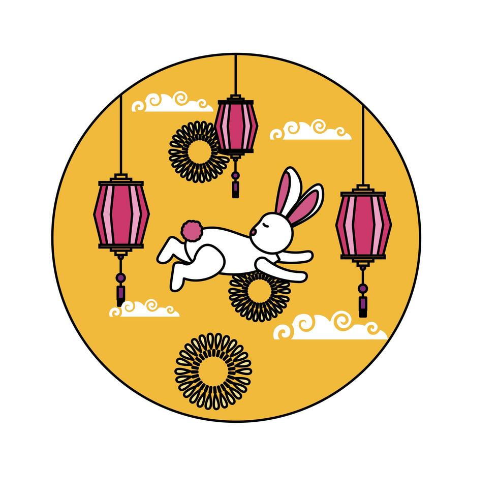 Mid autumn festival vector design