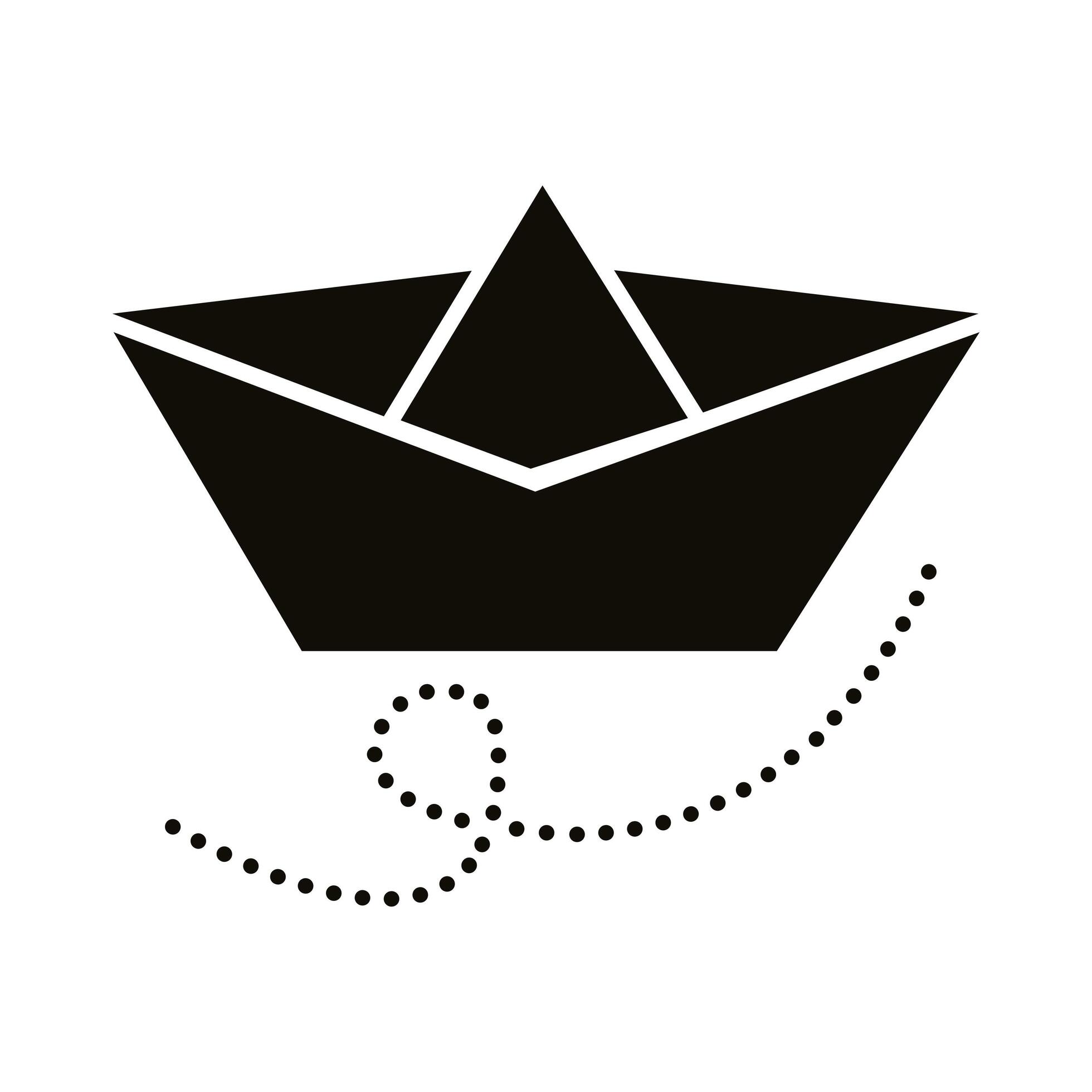 paper ship silhouette style icon 2482246 Vector Art at Vecteezy Simple Ship Silhouette