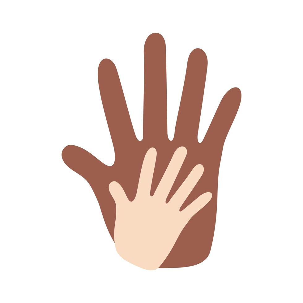 hands clapping flat style icon vector