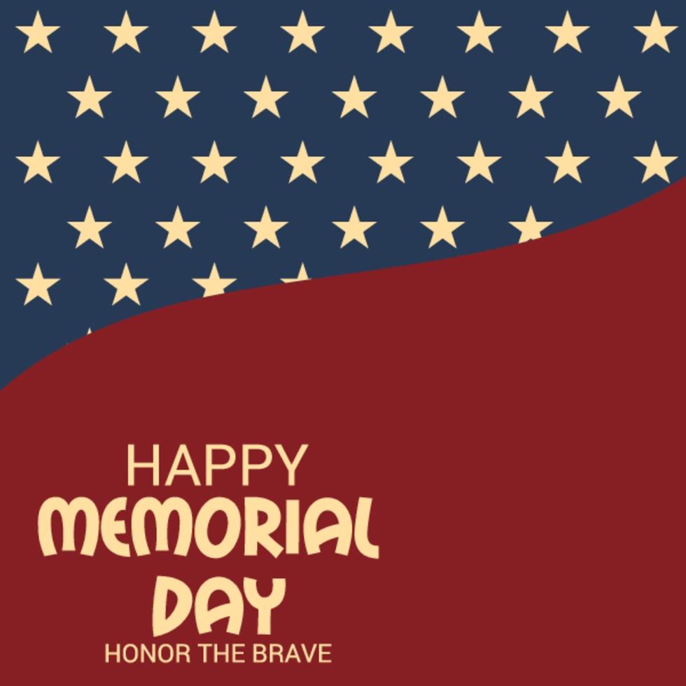Vector Illustration Of A Background For Happy Memorial Day 2482852 Vector Art At Vecteezy