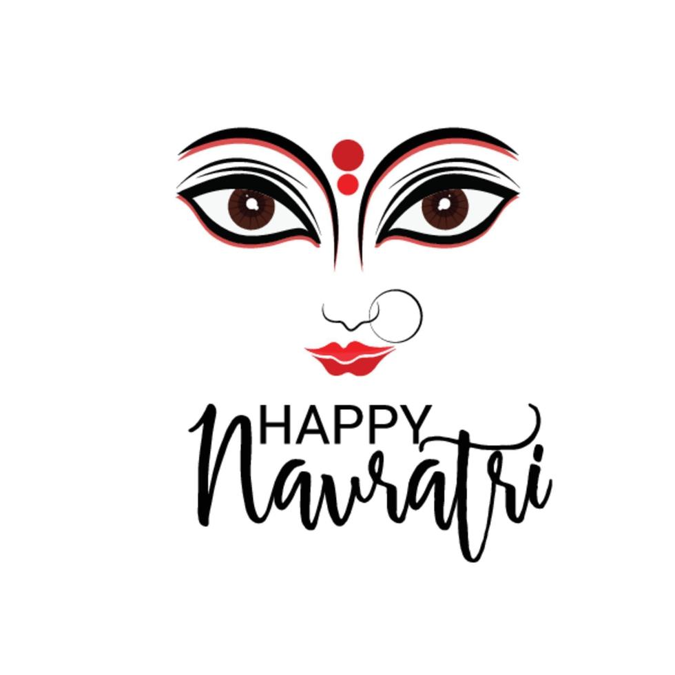 Vector illustration of a Background for Happy Navratri Celebration