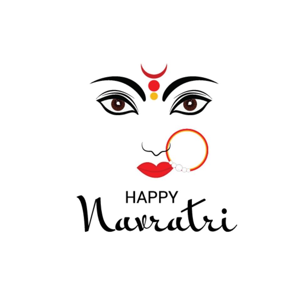 Vector illustration of a Background for Happy Navratri Celebration