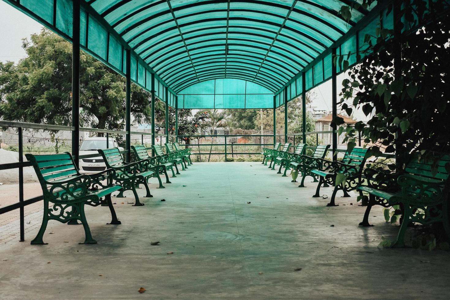 Green canopy tent photo
