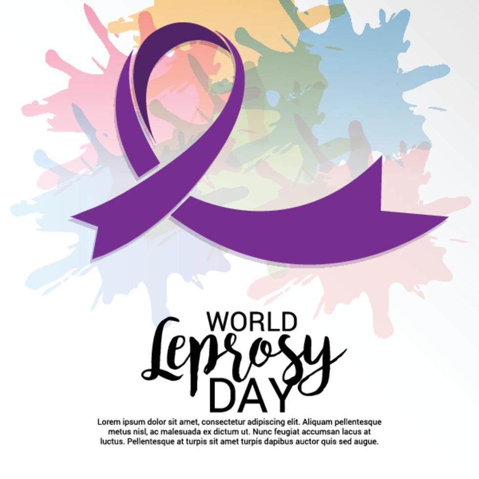 Vector illustration of a Background for World Leprosy Day