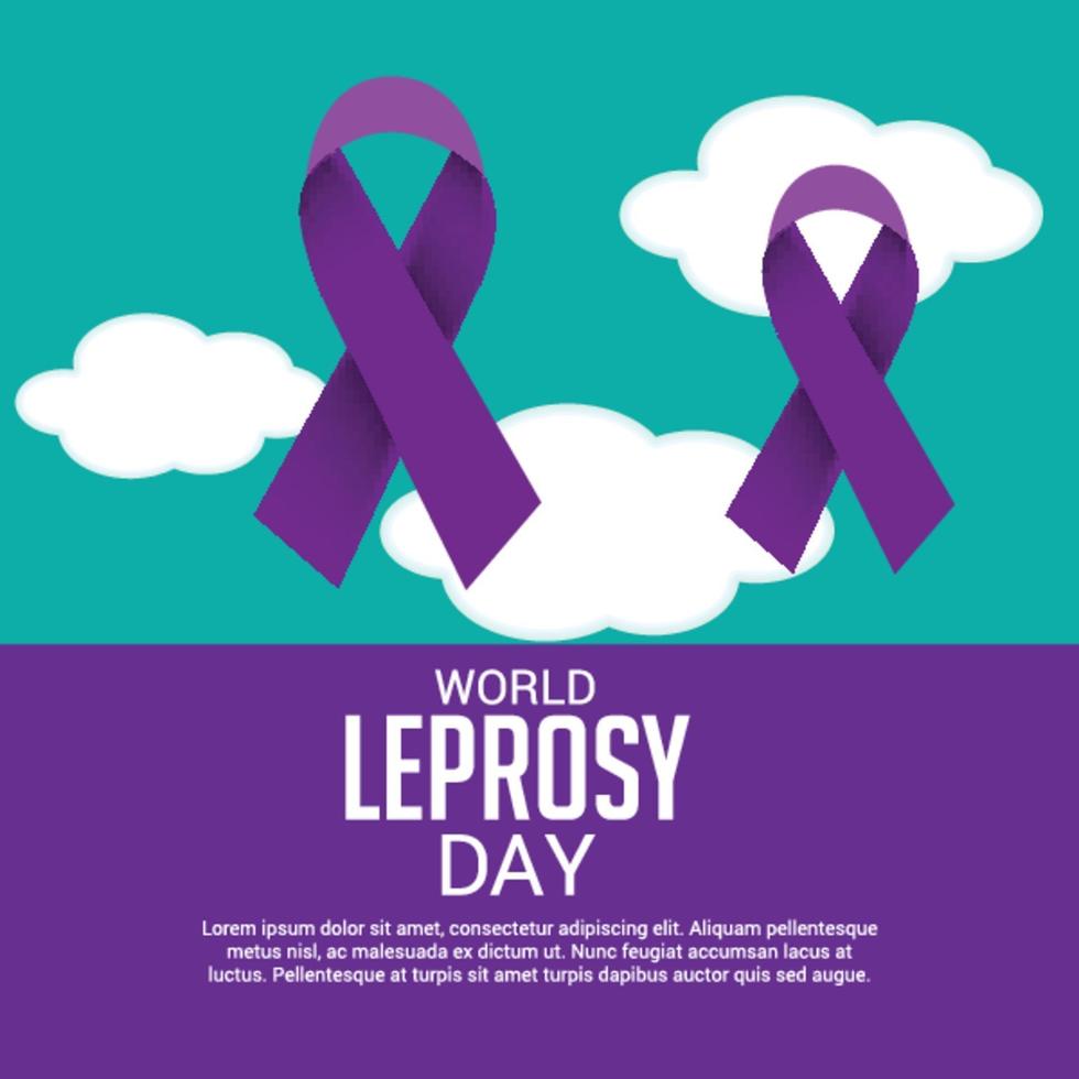 Vector illustration of a Background for World Leprosy Day