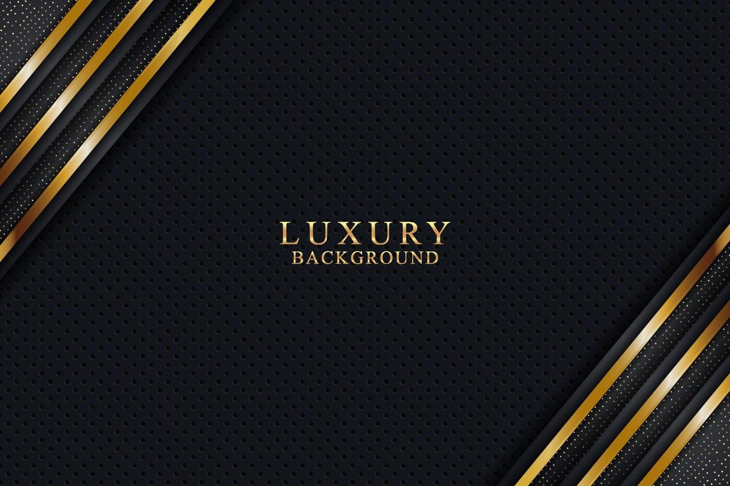 Elegant luxury background concept with black and gold texture vector