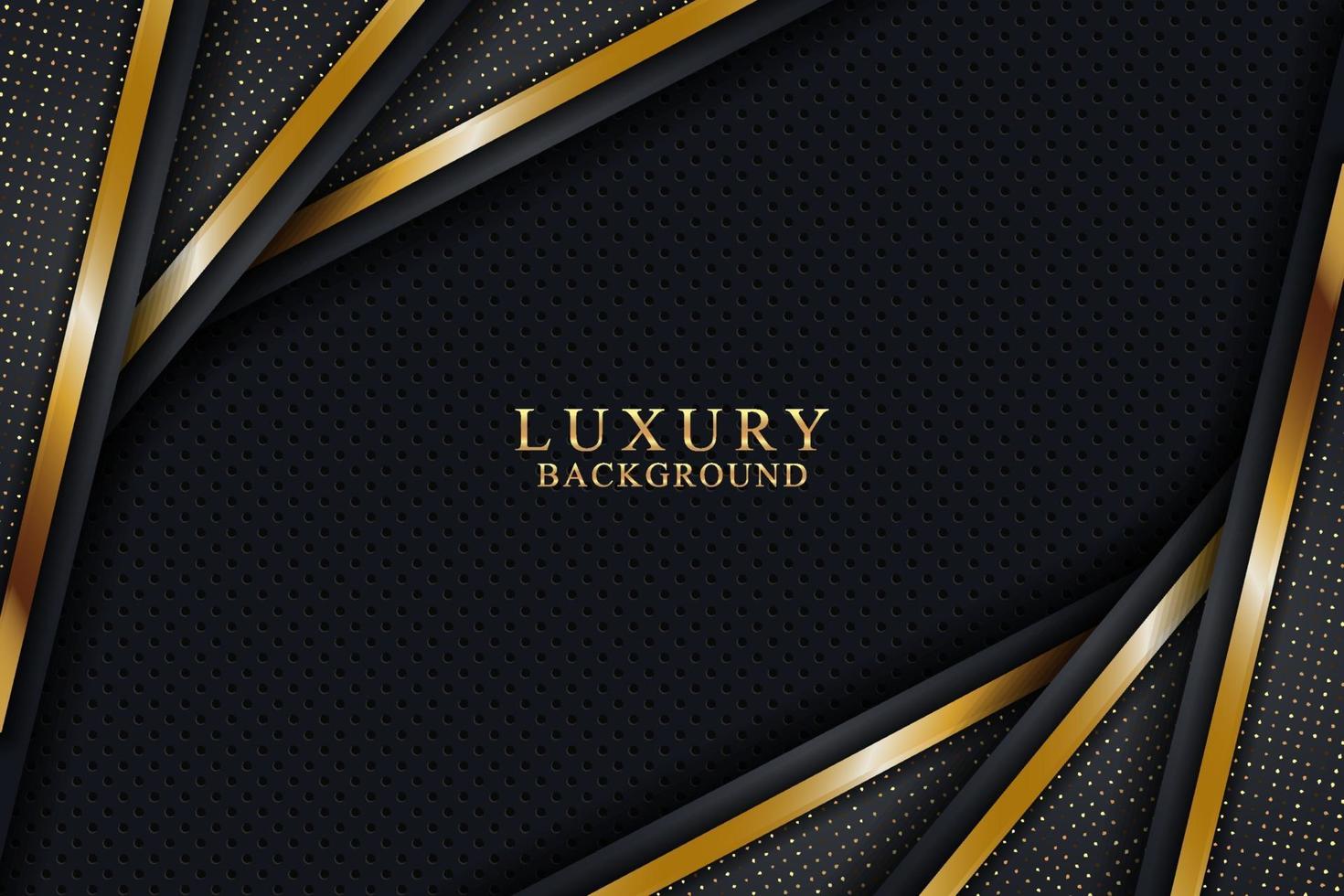 Elegant luxury background concept with black and gold texture vector